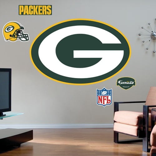 Removable and Reusable Green Bay Packers Logo Wall Decal For House Decoration 